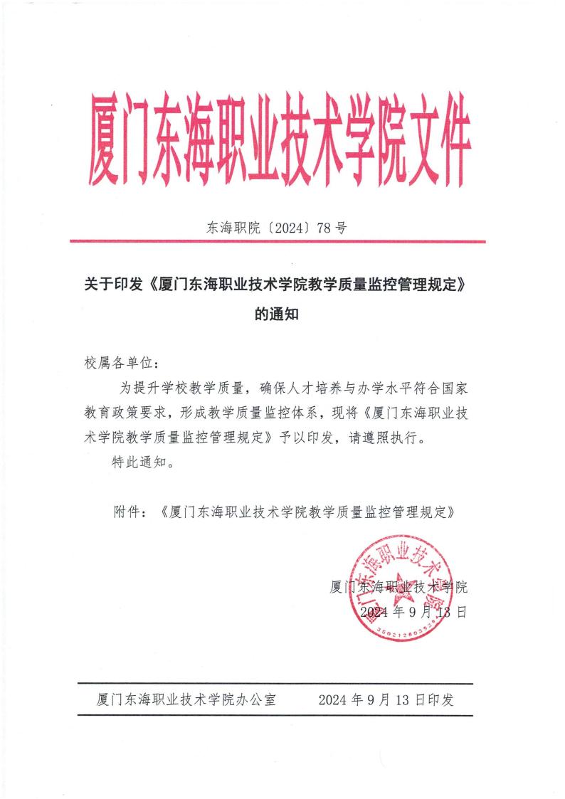 东海职院〔2024〕78号 关于印发《威尼斯87978797教学质量监控管理规定》的通知_00.jpg